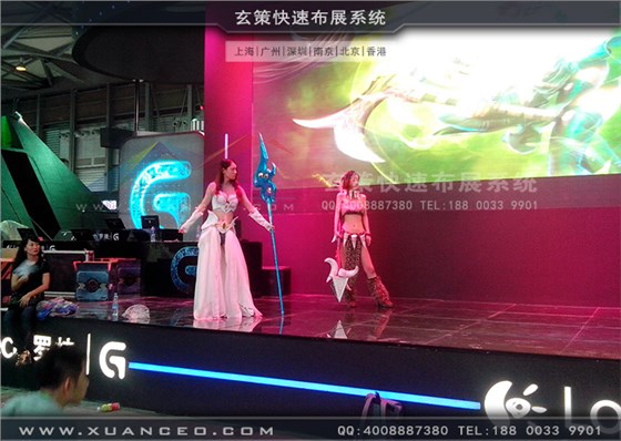 游戲展羅技展臺彩排 游戲展羅技展臺彩排