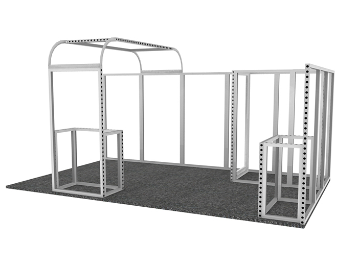 環(huán)保展臺框架節(jié)構圖 環(huán)保展臺框架節(jié)構圖