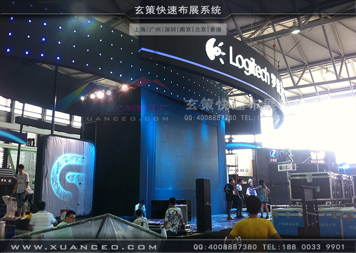 游戲展羅技展臺搭建 游戲展羅技展臺搭建