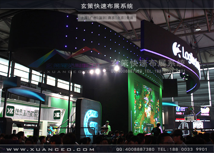 游戲展羅技展臺搭建效果 游戲展羅技展臺搭建效果