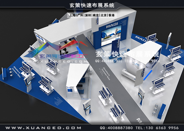縫紉設(shè)備展-美機(jī)展臺搭建(700㎡)