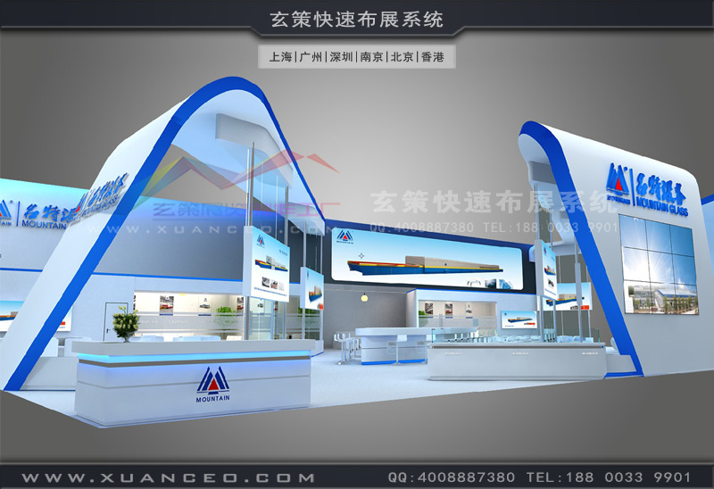 玻璃展-名特設(shè)備展臺搭建(589㎡)