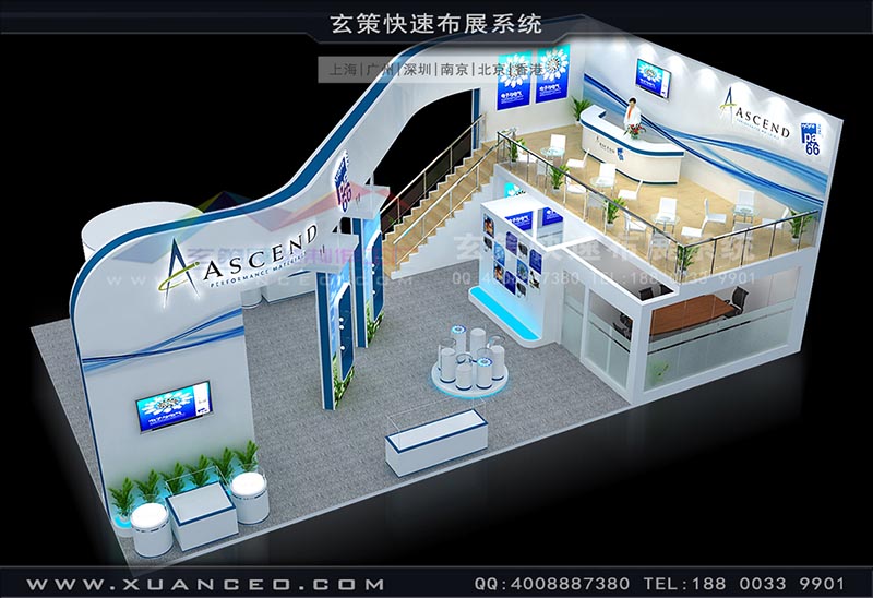 電子展-美國泛達(dá)展臺(tái)搭建(165㎡)