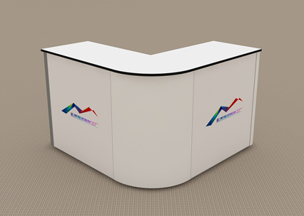 弧形展覽接待臺(tái)租賃004 弧形展覽接待臺(tái)租賃004